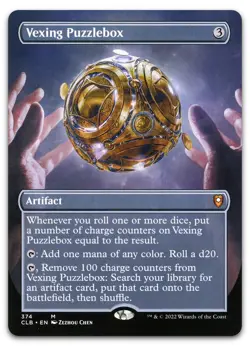 Vexing Puzzlebox (Borderless) #374 (NM) Baldur's Gate CLB Magic MTG - Image 1
