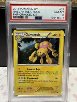 PSA 8 Galvantula Holo Cracked Ice 2014 Pokemon Phantom Forces Theme Deck #27 - Image 1