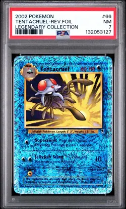 Pokemon PSA 7 Tentacruel #66 Reverse Holo Legendary Collection New Cert! - Image 1