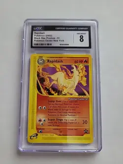 ✨ Pokemon Rapidash Pokemon Center New York Promo 51/53 2002 English CGC 8 ⚡ - Image 1