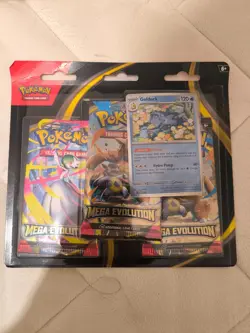 Pokemon TCG Mega Evolution 3-Pack Blister (Golduck) | New and Sealed ✅ - Image 1