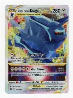 Pokemon TCG - Astral Radiance - Origin Forme Dialga VSTAR 114/189 - NM - Image 1