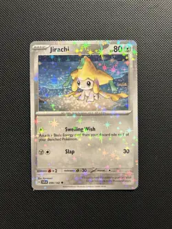 Jirachi 098/142 Sv07: Stellar Crown Holo Reflective Stars Foil Pokemon Card - Image 1