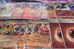 28 Pokemon TCG Fire Energy Holofoil EX | Mega EX | Pokeball Card Lot - Image 2