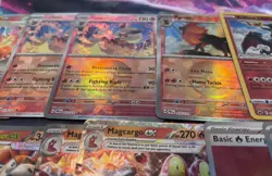 28 Pokemon TCG Fire Energy Holofoil EX | Mega EX | Pokeball Card Lot - Image 4
