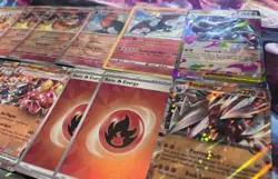 28 Pokemon TCG Fire Energy Holofoil EX | Mega EX | Pokeball Card Lot - Image 5