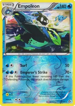 Empoleon 35/113 Reverse Holo Legendary Treasures Pokemon Card LP - Image 1