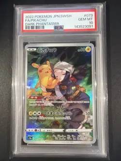 PSA 10 Pikachu Dark Phantasma S10a Card 073/071 Japanese Edition Pokemon - Image 1