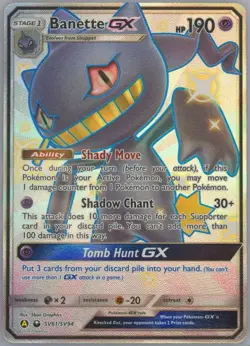 Pokemon TCG Banette GX SV61/SV94 Hidden Fates Shiny Vault Holo Card PSA 10 - Image 2