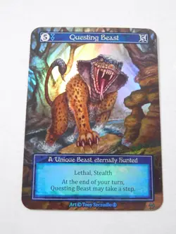Questing Beast Foil Sorcery Contested Realm Arthurian Legends Unique Card TCG - Image 1