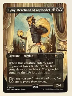 Gray Merchant of Asphodel Secret Lair Countdown Encyclopedia Kit Non-Foil MTG NM - Image 1