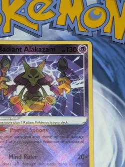 Radiant Alakazam 059/195 Swsh12: Silver Tempest Holo Pokemon Tcg Nm - Image 4