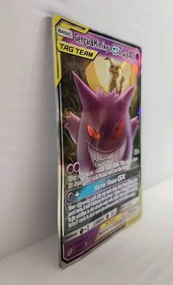 Gengar & Mimikyu GX 53/181 Sm-Team Up MP USED RARE POKEMON - Image 3
