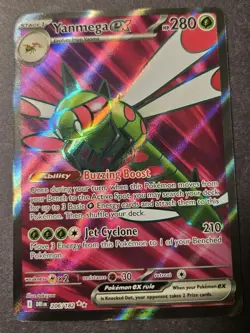 Yanmega ex 206/182 Destined Rivals Ultra Rare Full Art Pokemon Near Mint - Image 1