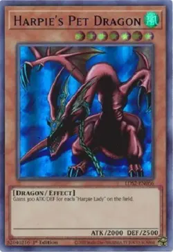 Yugioh - Harpie's Pet Dragon x 3 - 1st Edition Ultra Rare Colors NM - Free Holo - Image 2