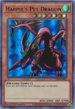 Yugioh - Harpie's Pet Dragon x 3 - 1st Edition Ultra Rare Colors NM - Free Holo - Image 4