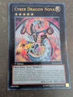 YuGiOh! Cyber Dragon Nova SDCR-EN038 Ultra Rare 1st Ed - Image 1
