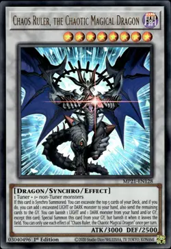 Chaos Ruler, The Chaotic Magical Dragon - Ultra Rare 1st Ed MP21-EN128 LP YuGiOh - Image 1