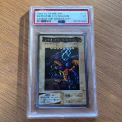 PSA 3 VG Yu-gi-oh! Japanese Bandai Super Rare Meteor Black Dragon #113 1999 - Image 1