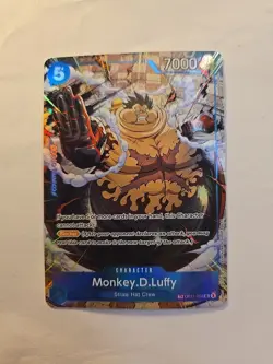 One Piece TCG Monkey.D.Luffy OP11-058 Carrying On His Will OP13 Treasure Rare TR - Image 3