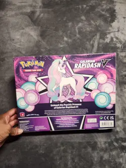 Galarian Rapidash V Pokemon Box TCG Booster Packs Code Card New In Box - Image 2