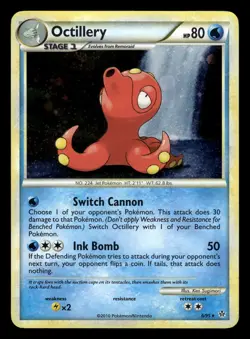 Octillery 6/95 Holo Rare HGSS Unleashed Pokemon Card - 1 - Image 1