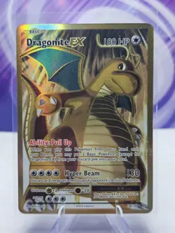 Pokemon Dragonite EX Full Art Ultra Rare Holo Evolutions 106/108 Card NM - Image 1