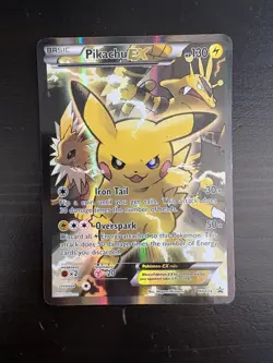 Pokemon XY Black Star Promo Pikachu EX #XY124 Holofoil Trading Card - Image 1