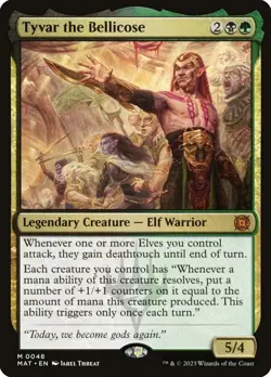 1x Tyvar the Bellicose March of the Machine: The Aftermath Regular MTG Card - Image 1