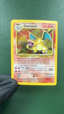 Charizard Base Set 2 Halo 4/130 Pokemon TCG Card - Vintage Raw Ungraded - Image 2