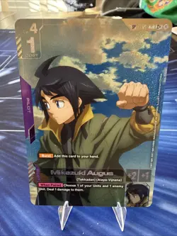 GUNDAM CARD GAME ST05-010 C+ (SP) MIKAZUKI AUGUS - SPC+ (STEEL REQUIEM GD03) - Image 1