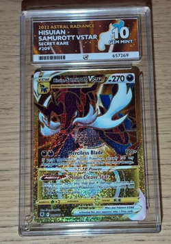 Hisuian Samurott VSTAR 209/189 Astral Radiance Pokemon Card - ACE Gem Mint 10!💎 - Image 1