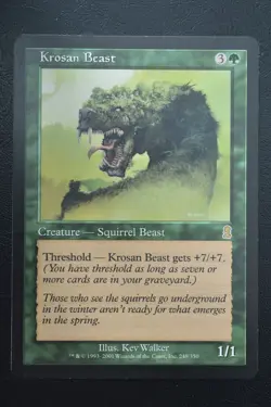 Magic The Gathering MTG KROSAN BEAST Odyssey LP Lightly Played - Image 1