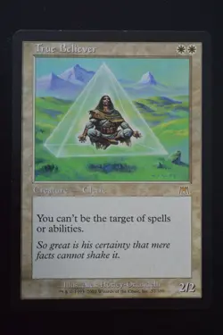 Magic The Gathering MTG TRUE BELIEVER Onslaught LP Lightly Played - Image 1