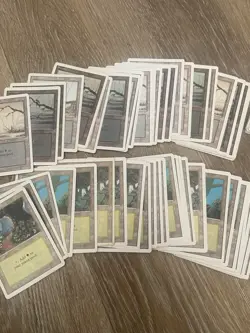 125 Basics Mtg Revised Vintage Basic Land Lot HP To LP - Image 3