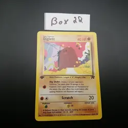 Diglett 52/82 - 1ST EDITION - TEAM ROCKET - VINTAGE WOTC POKEMON CARD - NM/LP - Image 1