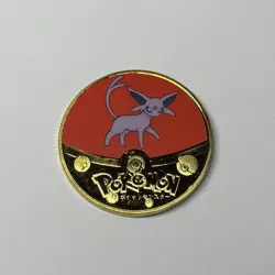 NEW Pokemon Espeon Premium High Quality Rare collectible Metal Gold Coin M/NM - Image 1