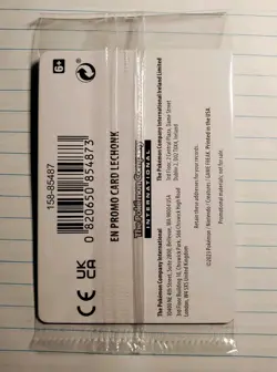 Lechonk Pokemon Center Stamp Exclusive 155/198 Holo Sealed - Image 2