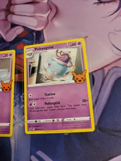 Pokemon 2023 Halloween Trick-or-Trade Stamped Sinistea Polteageist 089 090/202 - Image 3