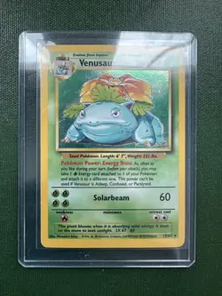 Pokemon Venusaur Base Set Unlimited Holo Rare #15/102 LP - Image 1