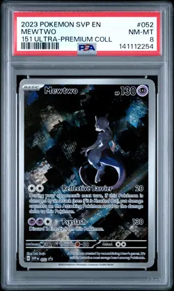 Mewtwo 052/165 151 Ultra-premium Collection Pokemon PSA 8 *254 - Image 1