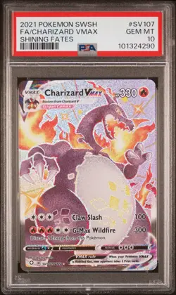 Charizard Vmax SV107/072 Shining Fates Pokemon PSA 10 *290 - Image 1