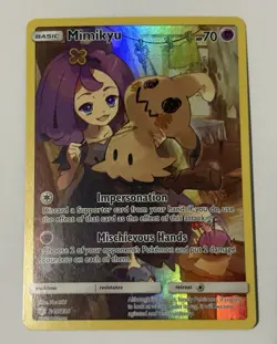 Pokemon Mimikyu Secret Rare Basic Holo SM-Cosmic Eclipse 245/236 - Image 1