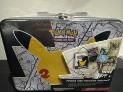 Pokemon TCG 25th Anniversary Celebrations Collector Chest Lunch Box Tin Sealed - Image 1