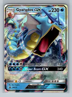 Pokemon Card - Gyarados GX SM212 - Black Star Promo - Holo - Image 1