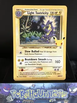 Pokemon Card Light Toxtricity SWSH137 Celebrations 25th Black Star Promo Holo NM - Image 1