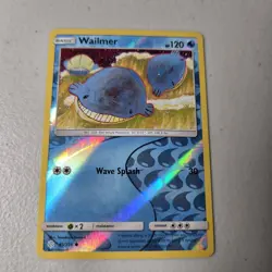 Wailmer 45/236 Reverse Holo Card Sun & Moon - Cosmic Eclipse Pokemon TCG - Image 1