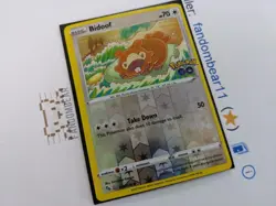 Bidoof Ditto OC Miscut Reverse Holo Peel card 059/078 SWSH Pokemon Go 2022 LP - Image 3