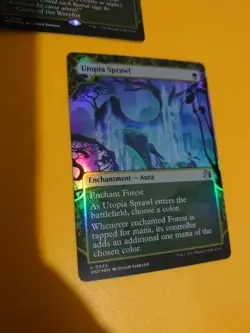 Parallel Lives & UTopia Sprawl Both FOILS NM MTG Card. Wilds of Eldraine. WOT - Image 3