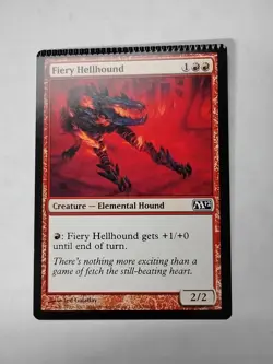 Fiery Hellhound Core Set 2012 (M12) Crimped Miscut - Image 1